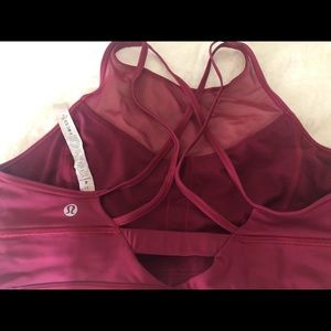 Lululemon High Mesh Neck Sports Bra